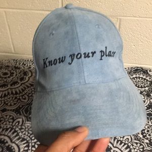 Suede baseball cap hat